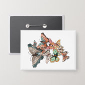 Flut in den Frühling Button (Vorderseite/Rückseite)