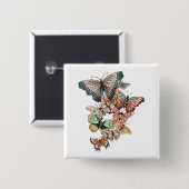 Flut in den Frühling Button (Vorne & Hinten)