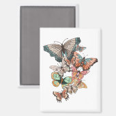 Flut in den Frühling Magnet (Vorderseite/Rückseite)