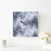Flut Quadratische Wanduhr (Zuhause)