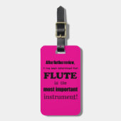 Flut wichtigstes Instrument Gepäckanhänger (Vorderseite vertikal)