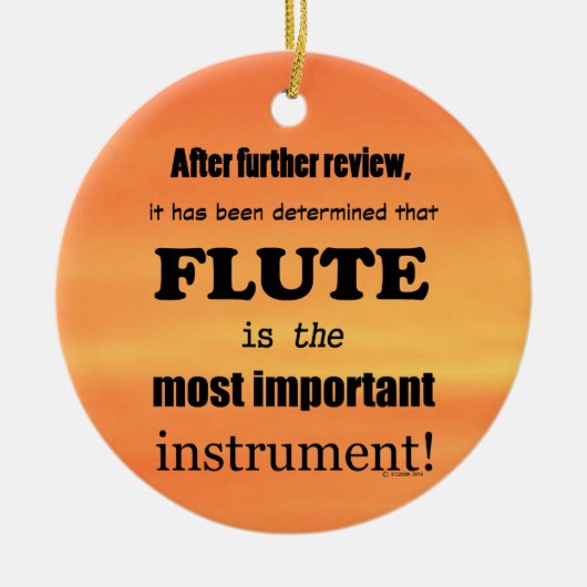 Flut wichtigstes Instrument Keramik Ornament (Vorne)