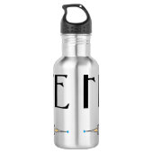 Flutdekorationslinie Edelstahlflasche (Rückseite)