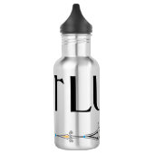 Flutdekorationslinie Edelstahlflasche (Links)