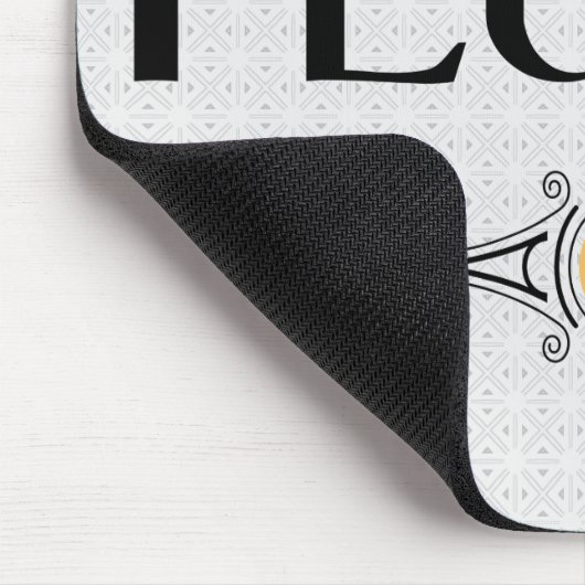 Flutdekorationslinie Mousepad (Ecke)