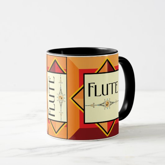 Flutdekorativer Block Tasse (VorderseiteRechts)