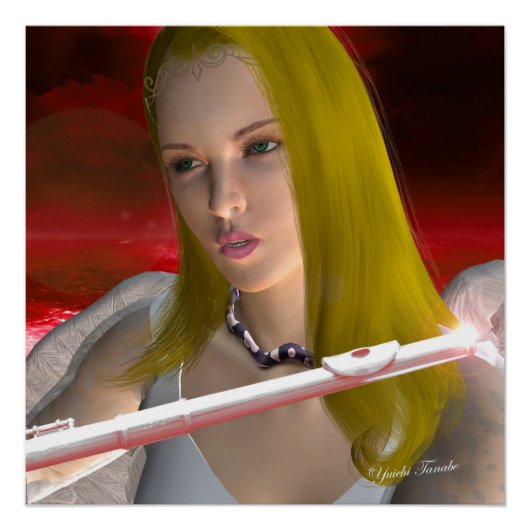 Flute Angel 1 Poster (Vorderseite)
