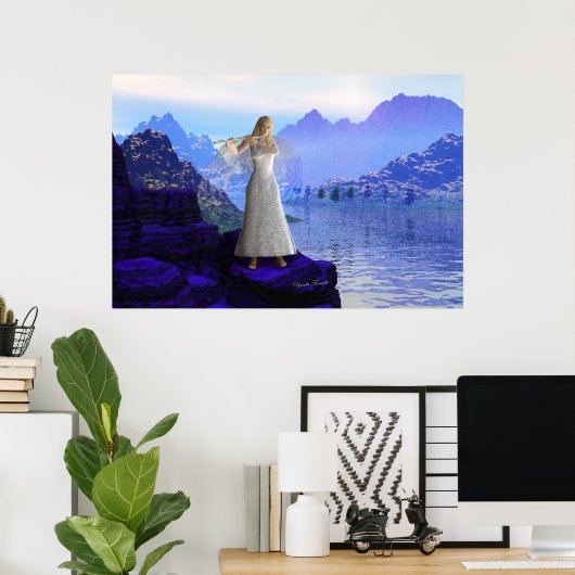 Flute Angel 2 Poster (Heimbüro)