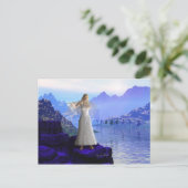 Flute Angel 2 Postkarte (Stehend Vorderseite)