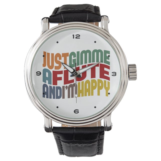 Flute Armbanduhr (Vorderseite)