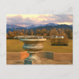Flute auf Marble Vase 2b Postkarte