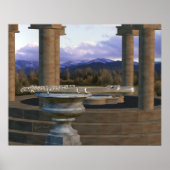 Flute auf Marmor Vase 1a Poster (Vorne)