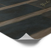 Flute auf Marmor Vase 1a Poster (Ecke)