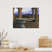 Flute auf Marmor Vase 1a Poster (Küche)