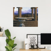 Flute auf Marmor Vase 1a Poster (Heimbüro)