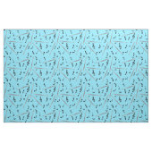Flute Black Musiknoten Stoff (Fat Quarter (45,7 x 55,9 cm))