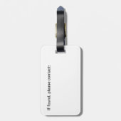 Flute Case-Tag Gepäckanhänger (Rückseite vertikal)