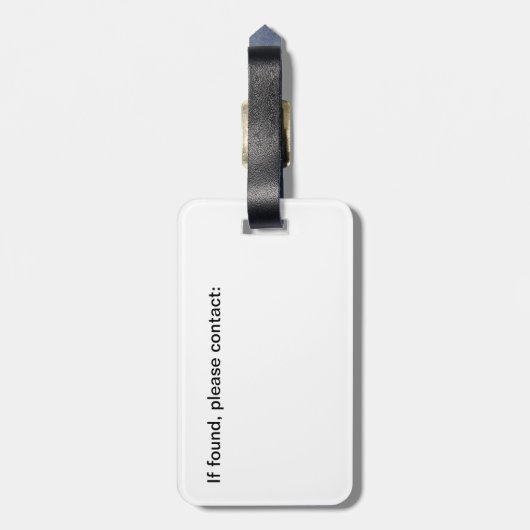 Flute Case-Tag Gepäckanhänger (Rückseite vertikal)