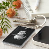 Flute Cat Schlüsselanhänger (Vorderseite rechts)