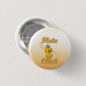 Flute Chick Button (Vorne & Hinten)