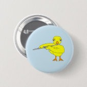 Flute Chick Button (Vorne & Hinten)