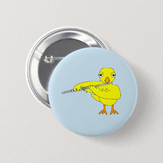 Flute Chick Button (Vorne & Hinten)
