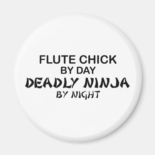 Flute Chick Deadly Ninja by Night Magnet (Vorne)
