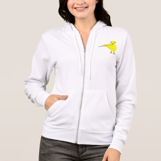 Flute Chick Hoodie (Vorderseite)