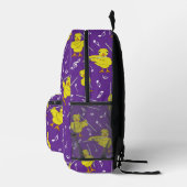 Flute Chick Musiknoten Bedruckter Rucksack (Rechts)