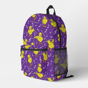 Flute Chick Musiknoten Bedruckter Rucksack