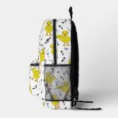 Flute Chick Musiknoten Bedruckter Rucksack (Rechts)