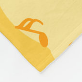 Flute Chick Muster Fleecedecke (Ecke)