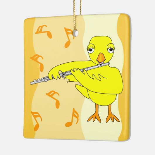 Flute Chick Muster Keramikornament (Links)