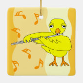 Flute Chick Muster Keramikornament (Rückseite)