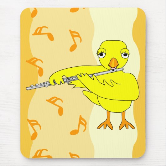 Flute Chick Muster Mousepad (Vorne)