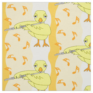 Flute Chick Muster Stoff