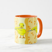 Flute Chick Muster Tasse (VorderseiteRechts)