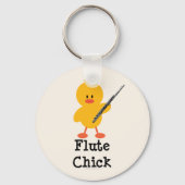 Flute Chick Schlüsselanhänger (Vorderseite)