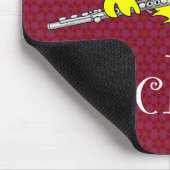Flute Chick Text Mousepad (Ecke)