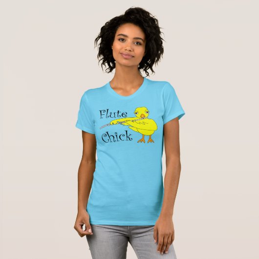 Flute Chick Text T-Shirt (Vorne ganz)
