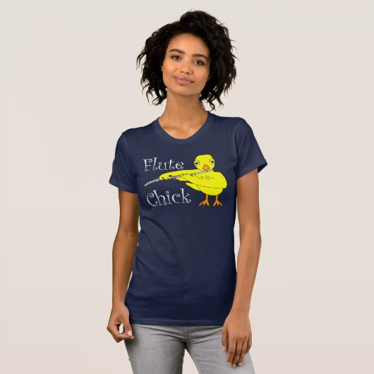 Flute Chick Text T-Shirt (Vorne ganz)