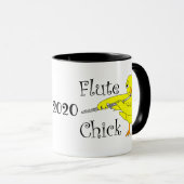 Flute Chick Text Tasse (VorderseiteRechts)