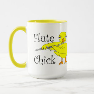 Flute Chick Text Tasse