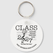FLUTE Class of 2027 Marching Band Keychain Schlüsselanhänger (Vorderseite)