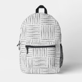 Flute Crosshatch Bedruckter Rucksack (Vorderseite)
