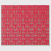 Flute Crosshatch Wrapping Paper Geschenkpapier (Flach)