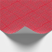 Flute Crosshatch Wrapping Paper Geschenkpapier (Ecke)