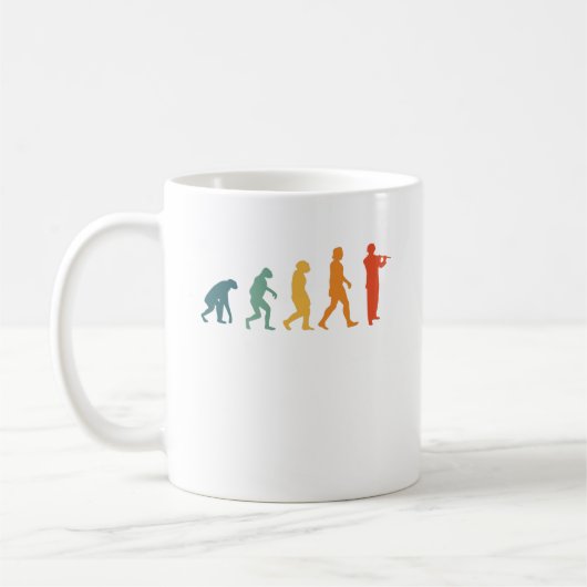 Flute Evolution Retro Flutist Kaffeetasse (Links)
