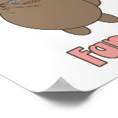 Flute Fanatic Cat Niedlich Poster (Ecke)