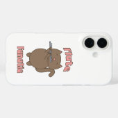 Flute Fanatic Cat Pink Case-Mate iPhone Hülle (Rückseite (Horizontal))